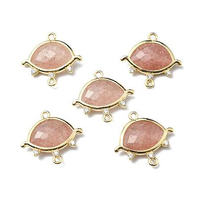 Natural Strawberry Quartz Links