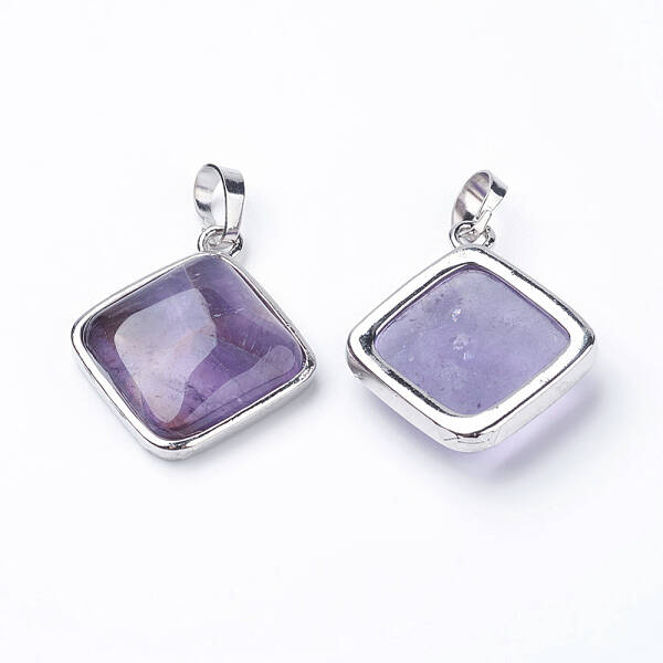 Natural Amethyst Pendants