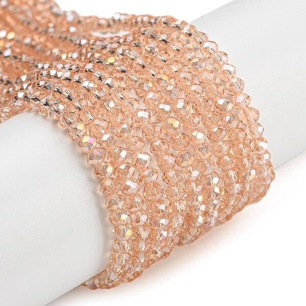 Electroplate Glass Beads Strands