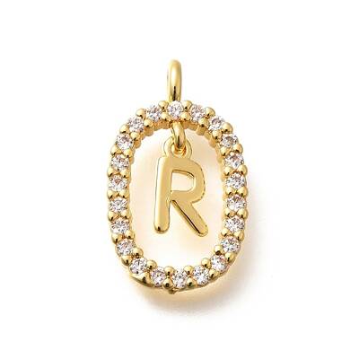 Brass Micro Pave Cubic Zirconia Pendants