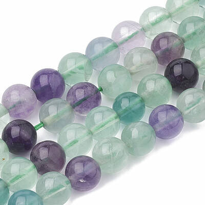 Natural Fluorite Beads Strands