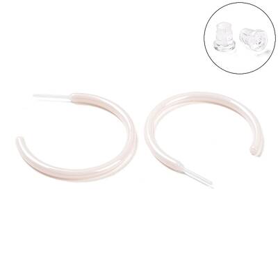 Hypoallergenic Bioceramics Zirconia Ceramic Ring Stud Earrings