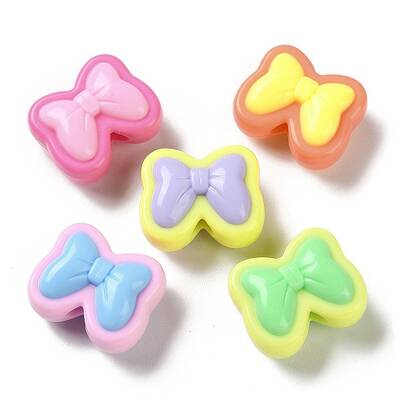 Two Tone Opaque Acrylic Beads