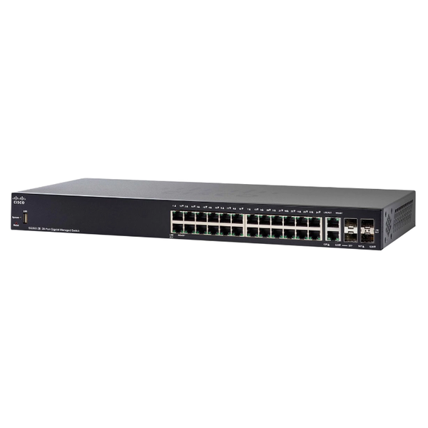 SG350-28-K9-AU Cisco SG350-28 24-Port + 4-Port SFP Layer 3 Switch