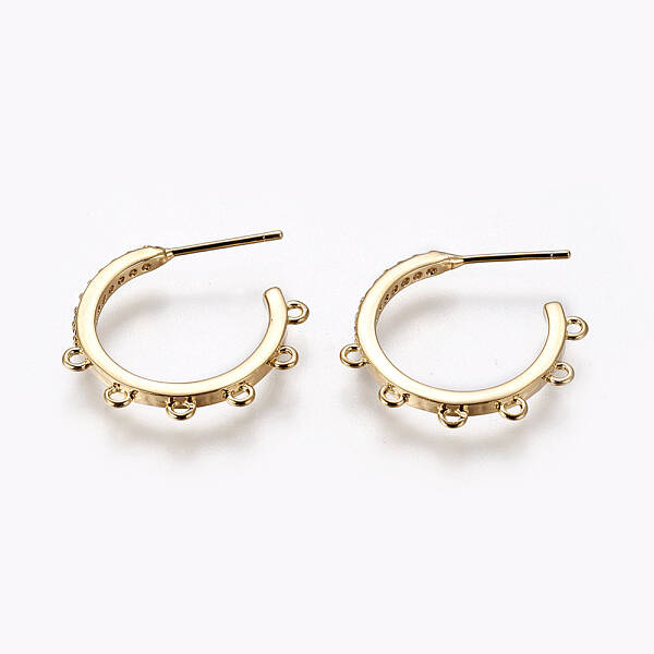 Brass Stud Earring Findings