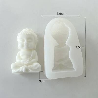 Buddha Statue Scented Candle Food Grade Silicone Molds