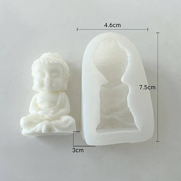 Buddha Statue Scented Candle Food Grade Silicone Molds