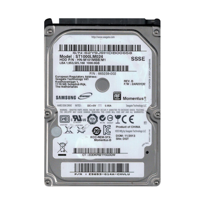 665259-002 HP 1TB 5400RPM SATA 6Gb/s 8MB Cache 2.5-Inch Hard Drive