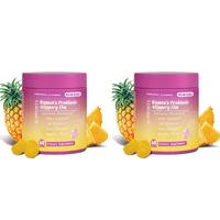 Feminine Probiotics Gummies - Pineapple Flavored 60 Count for pH Balance & Dryness Relief with Slippery Elm Prebiotic Probiot...