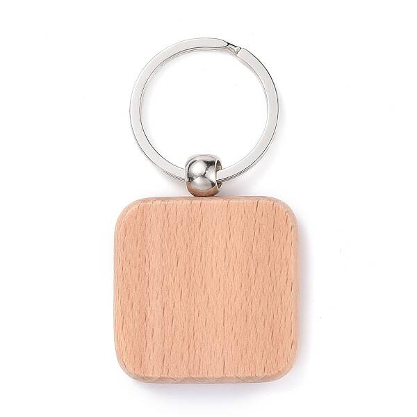 Natural Wood Keychain