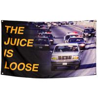 The Juice is Loose Flag OJ Simpson 3x5 ft Wall Tapestry, Polyester Poster for College Dorm Room Man Cave Frat, Fade Resistant...
