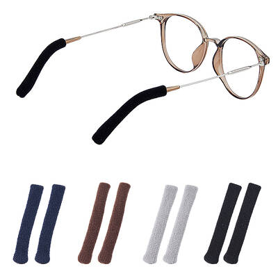 4 Paiars 4 Color Woolen Yarn Eyeglasses Ear Grips