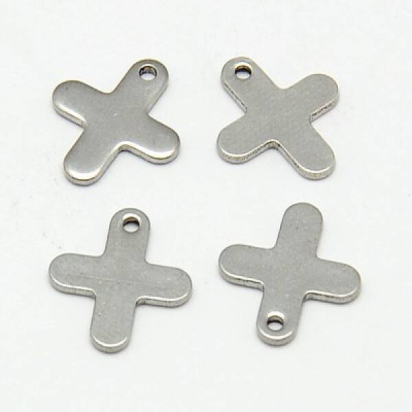 Tarnish Resistant 304 Stainless Steel Tiny Cross Charms
