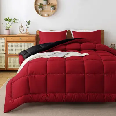 【Black Friday】3PCS Luxurious Comforter Set - Stain Resistant, Soft Microfiber, Lightweight - For All Seasons - Comforter ...
