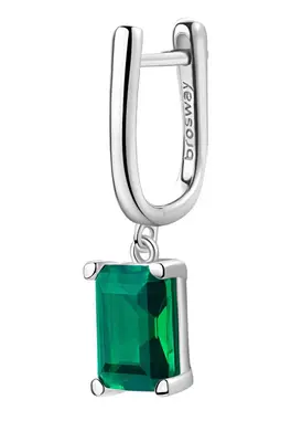 Brosway Fancy Life Green FLG07 Decent Silver Single Earring