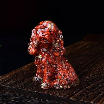 Resin Cocker Spaniel Sculpture Display Decorations