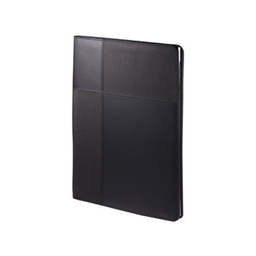 25 Promotional Leeman Duo-Textured Tuscany Padfolio - Faux Leather