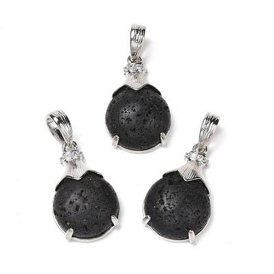 Natural Lava Rock Pendants
