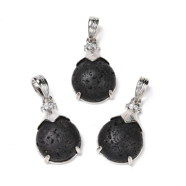 Natural Lava Rock Pendants
