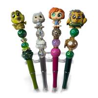 Dreamy Character Beaded Pen (PICK ON LIVE) - Green, Purple, Silver & Brown Pens with Unique Bead Designs