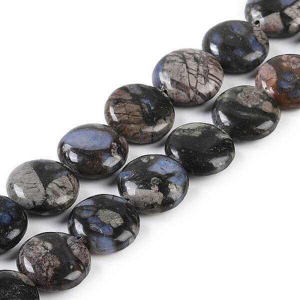 Natural Glaucophane Beads Strands