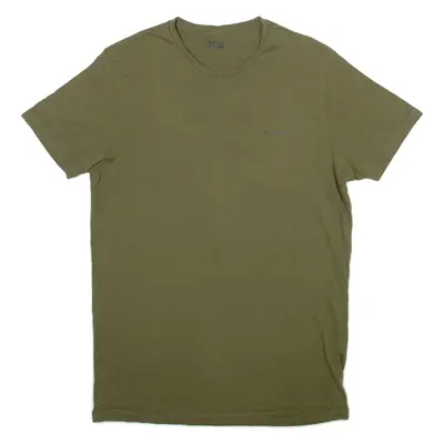 DIESEL Mens T-Shirt Green Crew Neck S