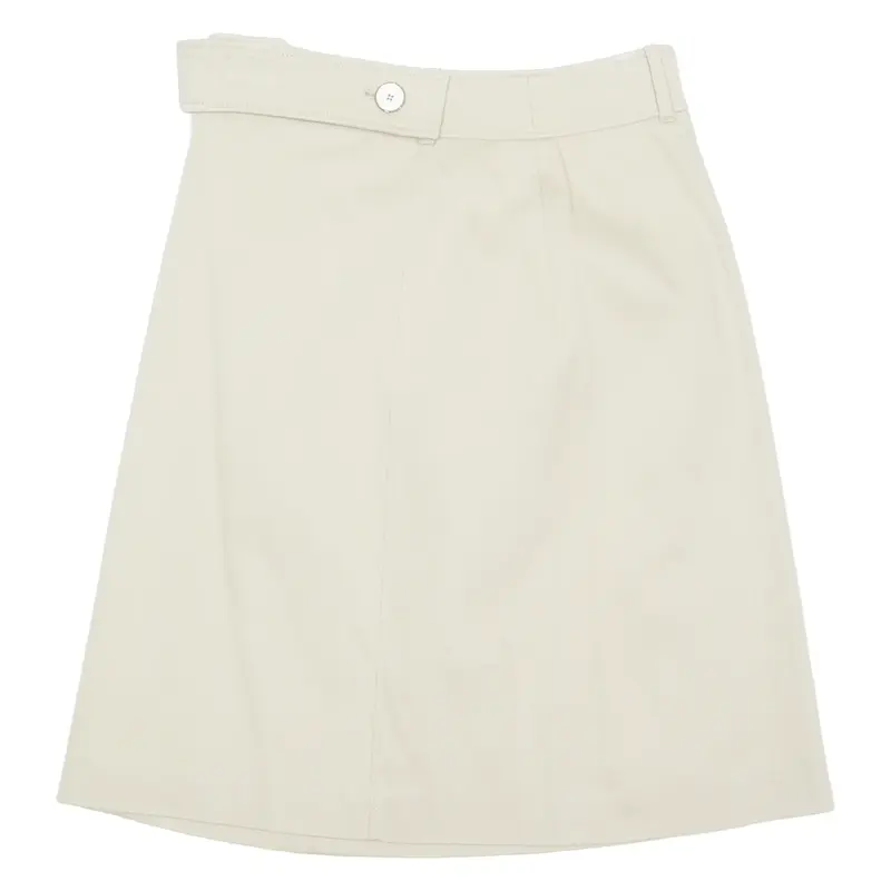 Womens Straight Skirt Beige Knee Length M