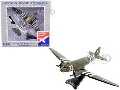Douglas C-47 Skytrain Aircraft That's All Brother United States Navy 1/144 Diecast Model Airplane by Postage Stamp