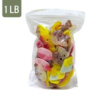 Bubs Swedish Candy 1 lb Bag - Sweet & Sour Mix - Bubs Wild Strawberry Pomegranate Ovals, Dizzy Skulls, Sour Skulls, Pear Oval...