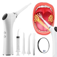 Electric Vacuum Tonsil Stone Remover Kit, 1 Box Tonsil Stone Removal Tool with LED Light & 3 Suction Modes, Oral Care Tool fo...