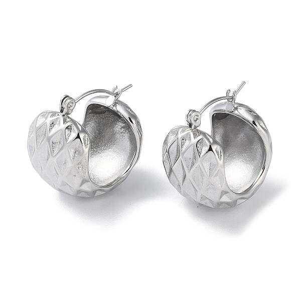 Non-Tarnish 304 Stainless Steel Thick Hoop Earrings