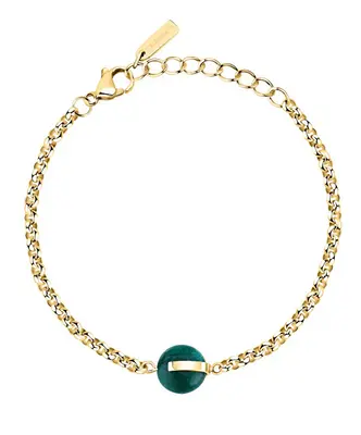 Trussardi Bracciale Da Donna Placcato Oro Con Agata T-Round Tjayf08