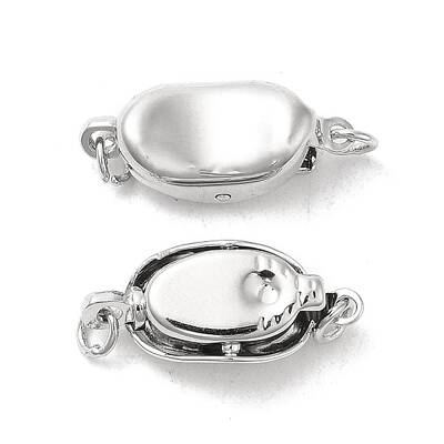 Oval Brass Box Clasps