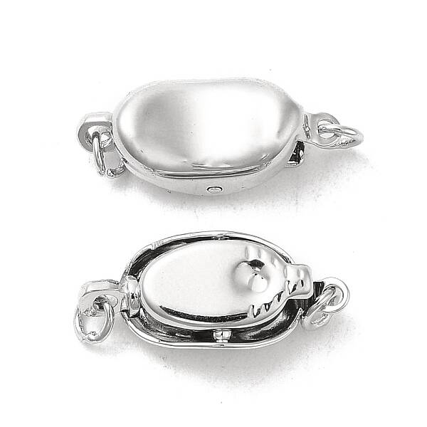 Oval Brass Box Clasps