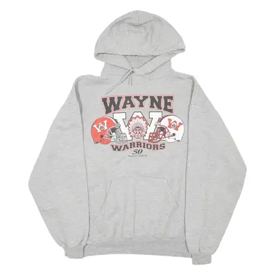 JERZEES Wayne Warriors Mens Grey Hoodie USA L