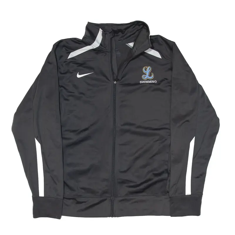 NIKE Swimming Track Jacket Grey Mens M