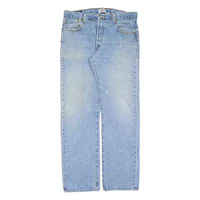 LEVI'S 501 Jeans Mens Blue Regular Straight Stone Wash W36 L34