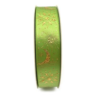 48 Yards Gold Stamping Polyester Ribbon