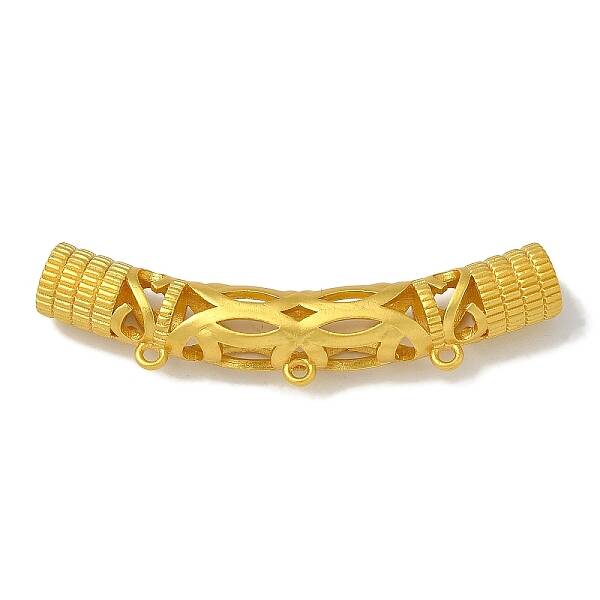 Brass Curved Tube Beads