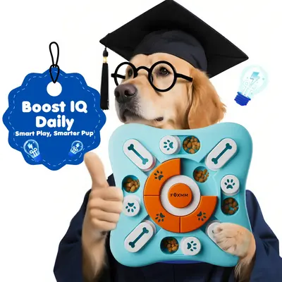 Interactive Dog Treat Puzzle Toys for IQ Training & Mental Stimulating,Fun Slow Feeder,Large Medium Small Dogs Enrichment Toy...