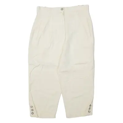 VESTINO Womens Pedal Pushers Shorts Beige S W28