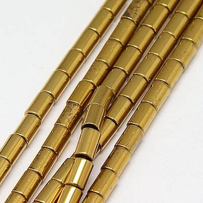 Electroplate Non-magnetic Synthetic Hematite Beads Strands
