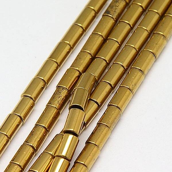 Electroplate Non-magnetic Synthetic Hematite Beads Strands