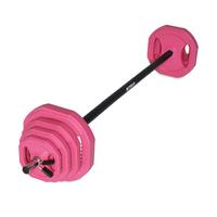 RitFit Adjustable Barbell Weight Set for Strength Training and Weightlifting at Home and Gym fitness exercise dumbbells weigh...
