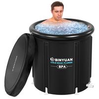 Binyuan B&Y XXL Ice Bath Tub for Athletes With Cover,100 Gal Cold Plunge Tub for Recovery, Multiple Layered Portable Ice Bath...