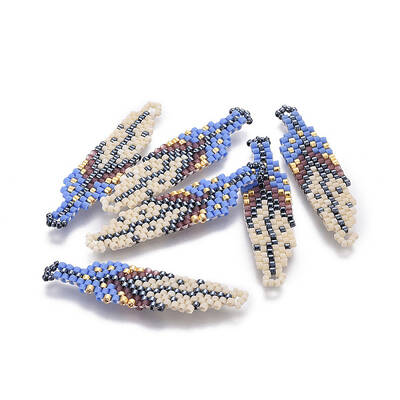 MIYUKI & TOHO Handmade Japanese Seed Beads Pendants