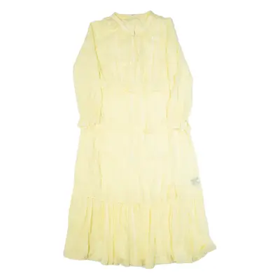 ETOILE ISABEL MARANT Womens Day Dress Yellow Long Sleeve Long S