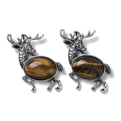 Alloy Elk Brooches