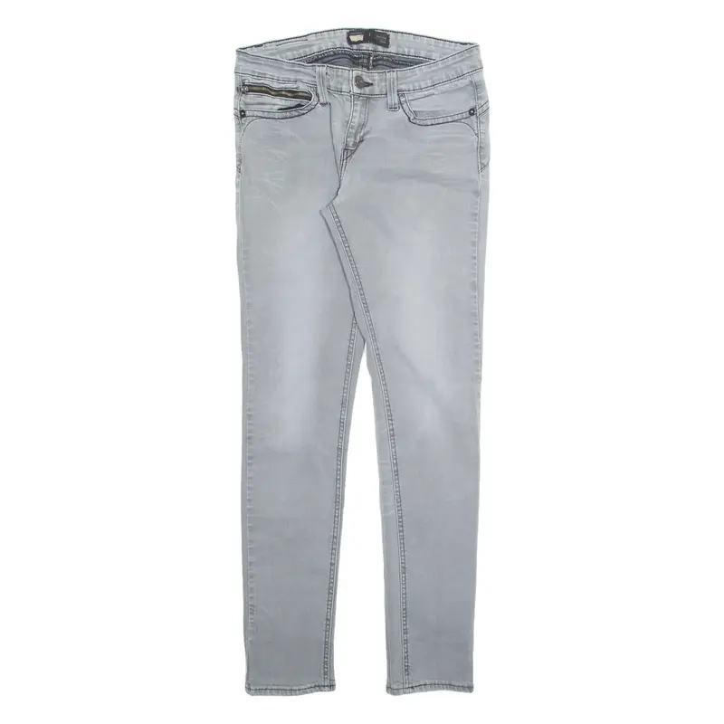 LEVI'S Womens Jeans Grey Slim Skinny Stone Wash W30 L30