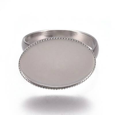 Tarnish Resistant 304 Stainless Steel Finger Rings Components